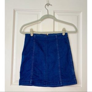 Free People Denim Mini Skirt SIZE 4